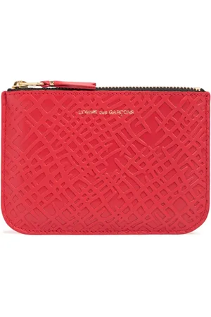 Comme des Garçons Embossed Roots Zip Wallet
