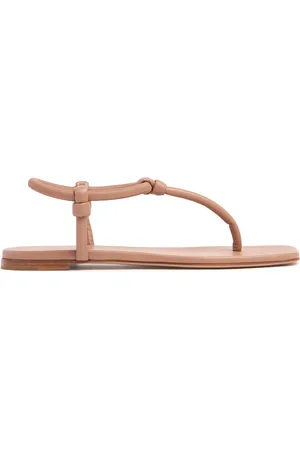 Gianvito Rossi 5mm Juno Leather Thong Sandals