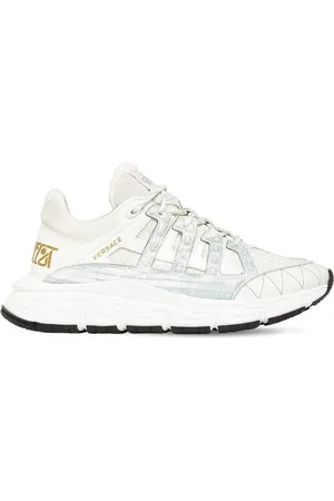 VERSACE 40mm Tri Grecea Logo Print Sneakers
