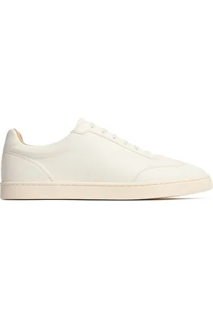 Brunello Cucinelli Smooth Leather Elegant Sneakers