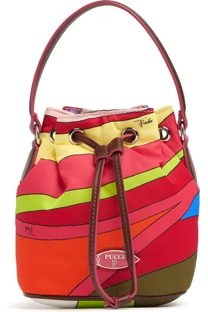 Puccini Small Nylon Drawstring Basket Bag