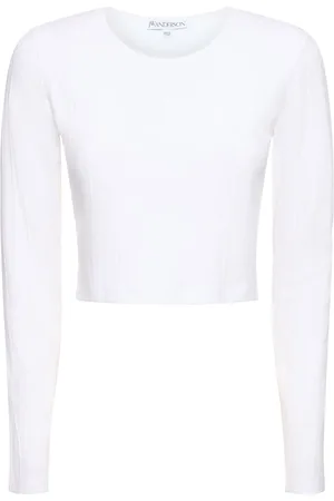 J.W.Anderson Anchor Embroidery Cropped L/s Top