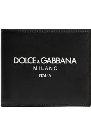 Dolce & Gabbana Leather Printed Logo Bifold Wallet