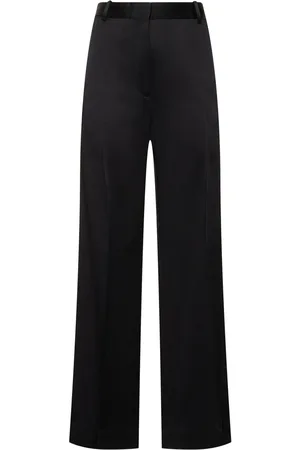 Totême Split-cuff Satin Wide Pants