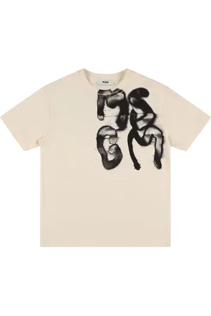 Msgm Printed Cotton Jersey T-shirt