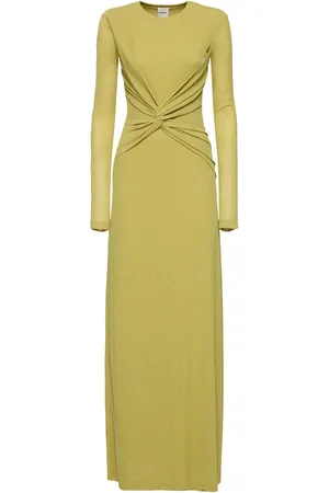 Nanushka Rozal Mesh Jersey Maxi Dress