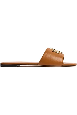 Tory Burch 10mm Eleanor Leather Slide Sandals