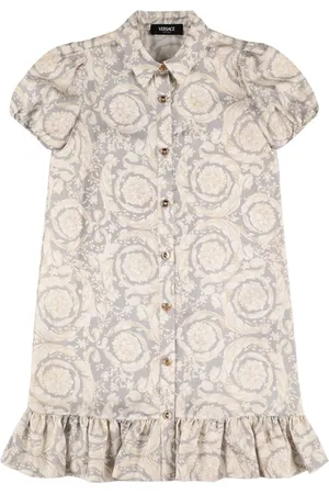 VERSACE Printed Silk Dress