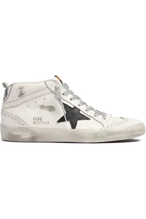 Golden Goose 20mm Mid Star Leather Sneakers