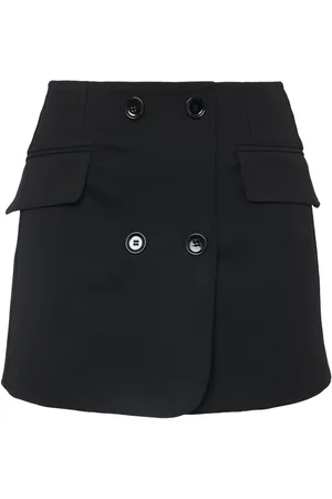 Dolce & Gabbana Stretch Wool Crepe Mini Skirt