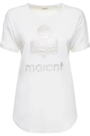 Marant Etoile Koldi Logo Printed Linen T-shirt