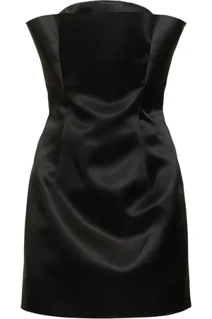 Serafini Strapless Duchesse Mini Dress