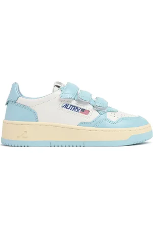 Autry Kidstripes Low Leather Strap Sneakers