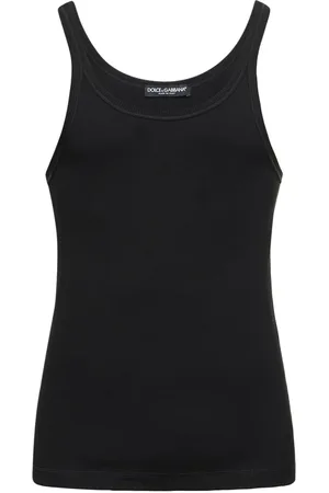 Dolce & Gabbana Ribbed Cotton Jersey Tank Top