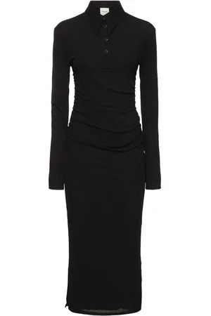 Nanushka Verity Polo Mesh Jersey Midi Dress