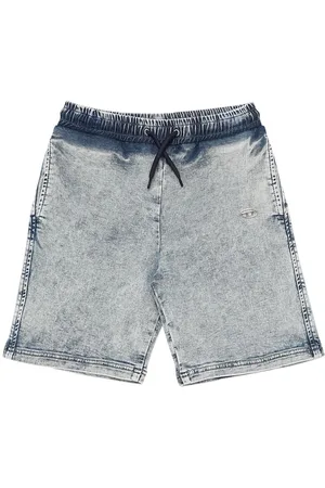 Diesel Effect Cotton Blend Shorts