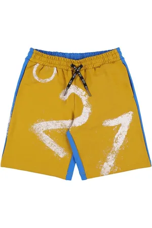 Nº21 Two Tone Cotton Shorts W/ Logo