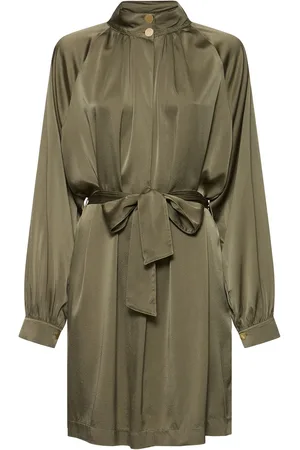 FORTE FORTE Silk Blend Satin Short Dress