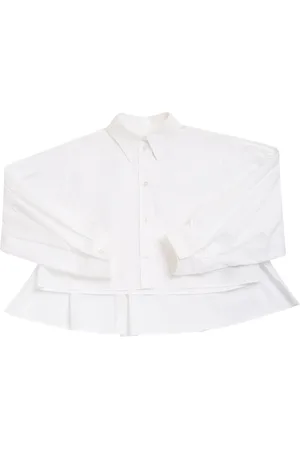 Maison Margiela Cotton Poplin Cropped Shirt