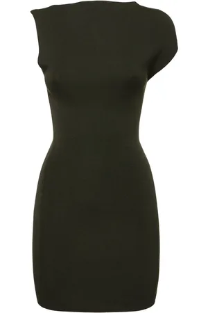 St Agni Asymmetric Knit Mini Dress