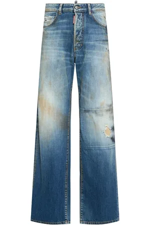 Dsquared2 San Diego Mid Rise Wide Jeans