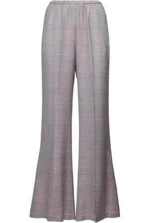 FORTE FORTE Prince Of Wales Flared Pants