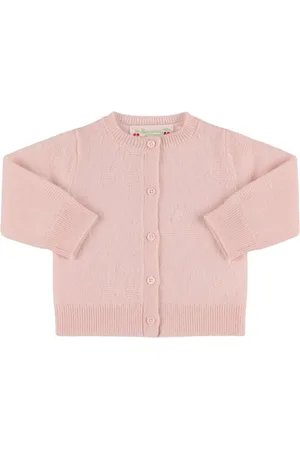 BONPOINT Embroidered Cashmere Knit Cardigan