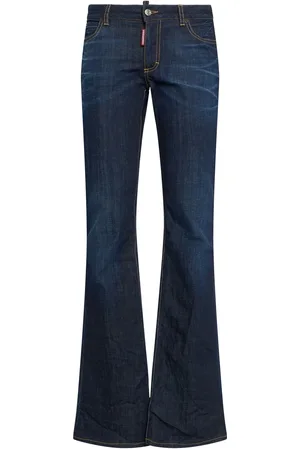 Dsquared2 Medium Rise Denim Flared Jeans