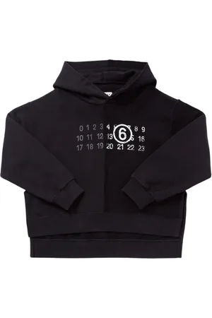 Maison Margiela Printed Bi-material Cotton Hoodie