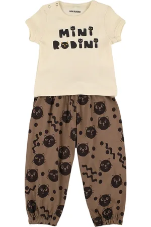 Mini Rodini Printed Organic Cotton T-shirt & Pants