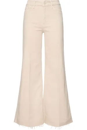 Mother The Roller Fray High Waist Wide Jeans