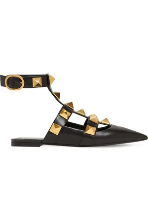 VALENTINO GARAVANI 10mm Roman Stud Leather Flats