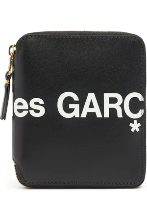 Comme des Garçons Huge Logo Leather Zip Compact Wallet