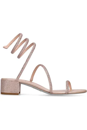 RENE CAOVILLA 35mm Embellished Satin Sandals