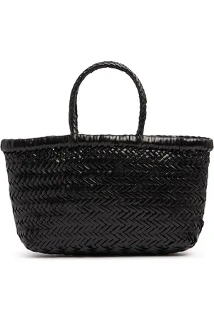 Dragon Diffusion Mini Flat Gora Leather Basket Bag