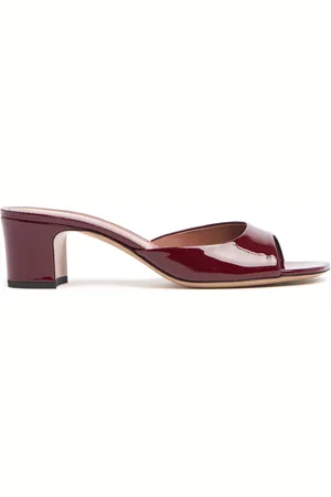 PARIS TEXAS 50mm Lara Patent Leather Mules