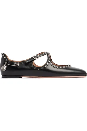 Bally 10mm Beliska Studded Leather Flats