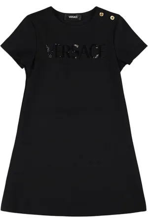 VERSACE Embellished Viscose Dress