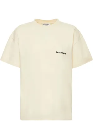 Balenciaga Medium Fit Embroidered Cotton T-shirt