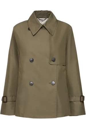 Max Mara Biglia Gabardine Short Trench Coat