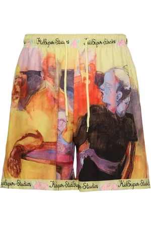 KIDSUPER STUDIOS Printed Satin Shorts