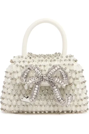 Self-Portrait Micro Bow Embroidery Top Handle Bag