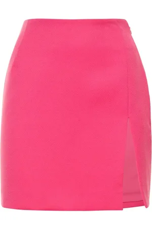 The Andamane Gioia Split Satin Crepe Mini Skirt