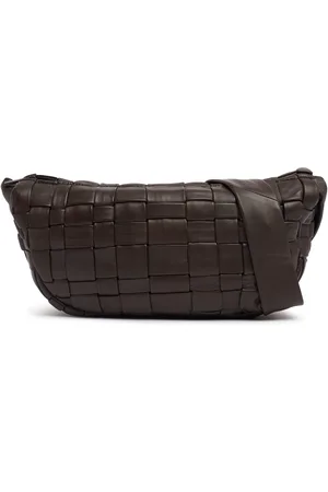 St Agni Crescent Leather Shoulder Bag
