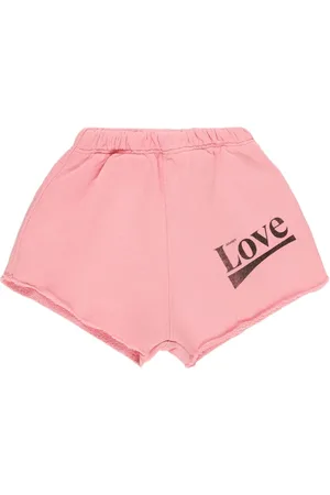 The Animals Observatory Printed Cotton Sweat Shorts