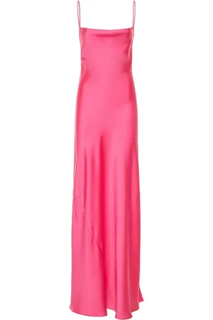The Andamane Isabelle Satin Crepe Long Dress