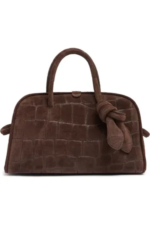 Jacquemus Le Petit Turismo Croc Embossed Suede Bag