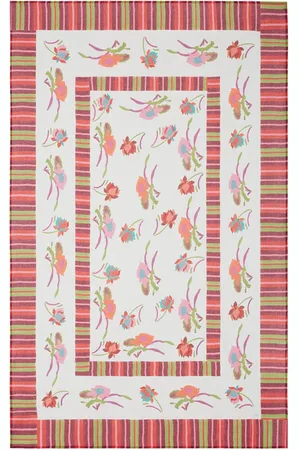 LISA CORTI Japanese Red White Tablecloth