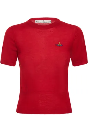 Vivienne Westwood Bea Logo Wool & Silk Knit Top