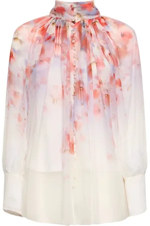 ZIMMERMANN Crush Printed Viscose Shirt